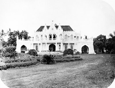 Raden Salehs huis, Cikini, Java, ca. 1872 door European Photographer