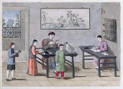 Een Chinese school, ca. 1810 door European School