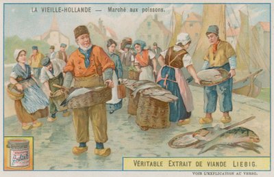 Een Vismarkt in Oud Holland door European School