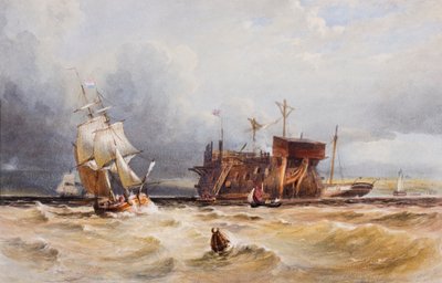Een wrak, c.1850 door European School