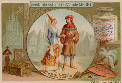 Blanche van Castille en Theobald van Champagne door European School