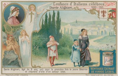 Dante Alighieri ziet Beatrice voor het eerst op negenjarige leeftijd door European School