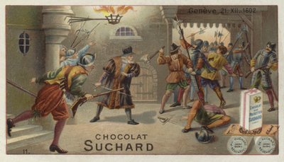 Nederlaag van de aanval van de Savoyards op Genève, 21 december 1602 door European School