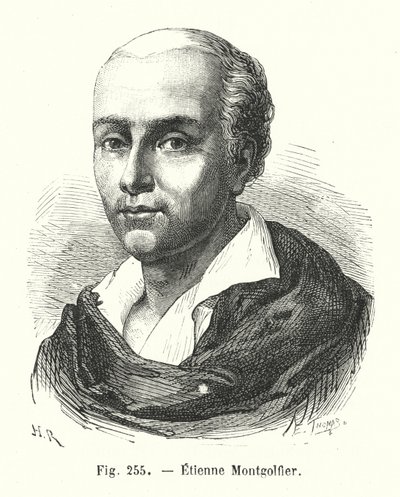 Etienne Montgolfier (gravure) door European School
