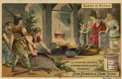 Festival van de winterzonnewende in het oude Duitsland door European School