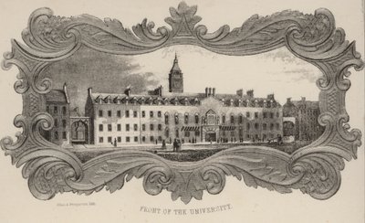 Voorkant van de universiteit, Glasgow, Schotland door European School