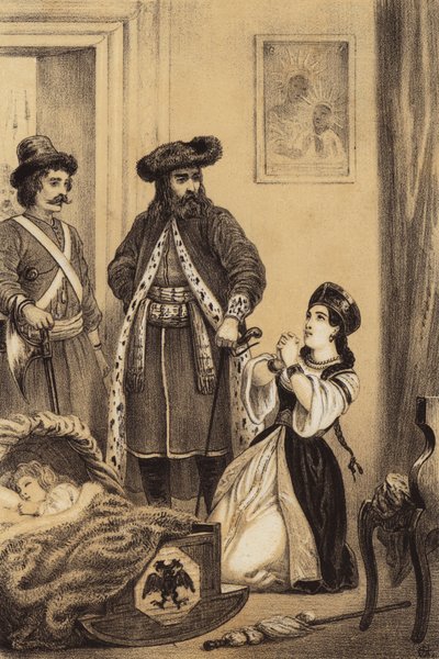 Wachten op de jonge tsaar Ivan VI van Rusland om wakker te worden door European School