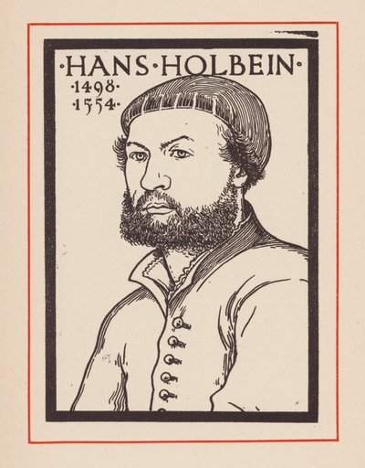 Hans Holbein de Jonge, Duits kunstenaar (litho) door European School