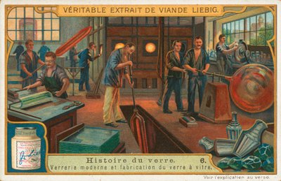 Geschiedenis van glas, Liebig-kaart, begin 20e eeuw (chromo) door European School