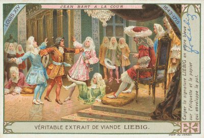Jean Bart, Liebig-kaart, begin 20e eeuw (chromo) door European School