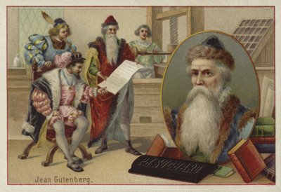 Johannes Gutenberg, Duitse graveur, uitvinder en drukker door European School