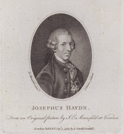 Joseph Haydn, Oostenrijkse componist (gravure) door European School