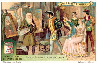 Koning Frans I van Frankrijk bezoekt Leonardo da Vinci in Clos Lucé door European School