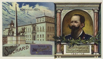 Koning Victor Emanuel II van Italië en het Quirinaalpaleis, Rome door European School