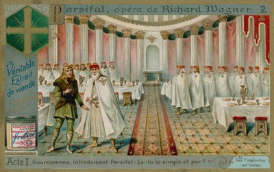 Ridders in de zaal van de Graal door European School
