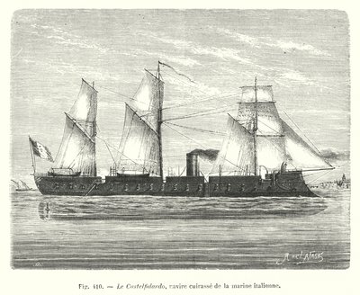 Le Castelfidardo, gepantserd schip van de Italiaanse marine door European School