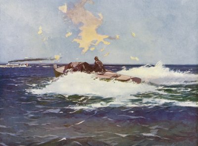 Monte-Carlo, La Course des Bateaux-Moteurs (kleurenlitho) door European School