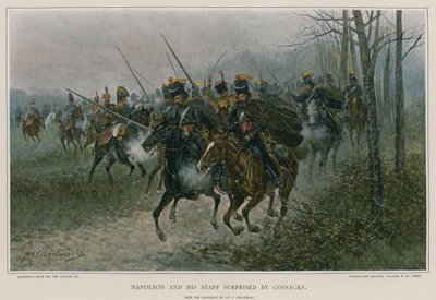 Napoleon en zijn staf verrast door Kozakken door European School