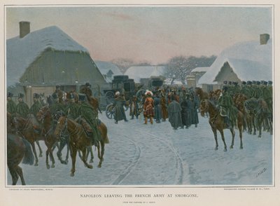 Napoleon verlaat het Franse leger bij Smorgoni door European School
