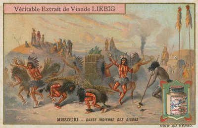 Inheemse Amerikaanse bizondans in Missouri door European School