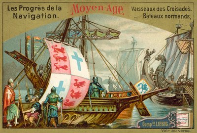 Normandische en kruisvaarderschepen uit de middeleeuwen door European School