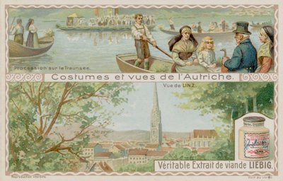 Processie van boten op het Traunsee en een uitzicht op Linz door European School
