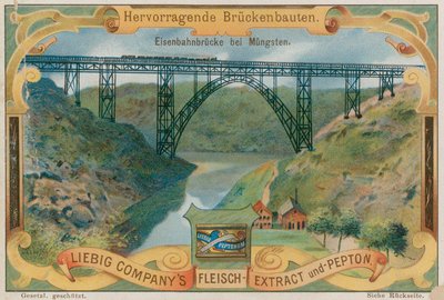 Spoorbrug bij Müngsten, Duitsland door European School