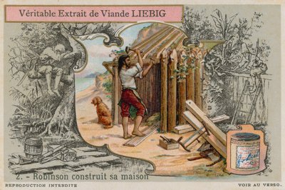 Robinson Crusoe bouwt zijn hut door European School