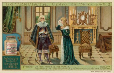 Rodolphes vader overtuigt Violetta om zijn zoon te verlaten door European School