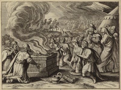 Samuel en de Israëlieten belijden hun zonden aan God in Mizpa voordat ze de Filistijnen verslaan door European School