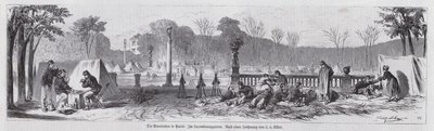 Scène in de Jardin du Luxembourg onder de Parijse Commune door European School