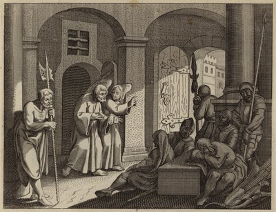 St. Petrus bevrijd uit de gevangenis door een engel door European School