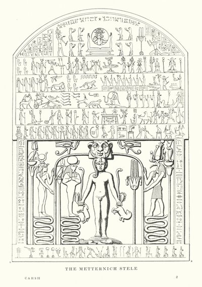 De Metternich-stele (litho) door European School