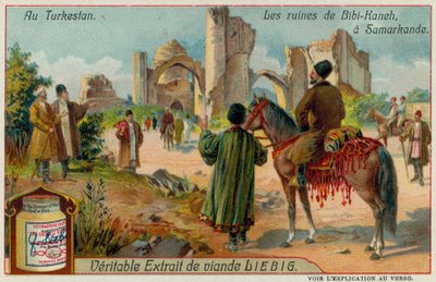 De ruïnes van de Bibi-Khanym-moskee in Samarkand in Oezbekistan door European School