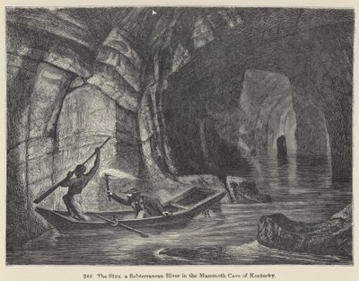 De Styx, een ondergrondse rivier in de Mammoth Cave van Kentucky door European School