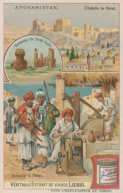 Het graf van Shah Rukh en de stad en het arsenaal van Herat door European School
