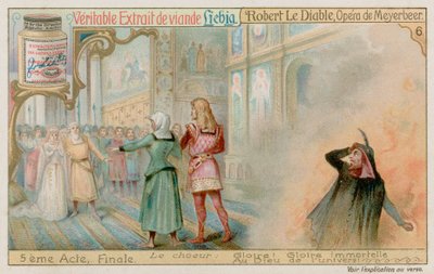 De bruiloft van Robert en prinses Isabelle terwijl Bertram naar de hel afdaalt door European School