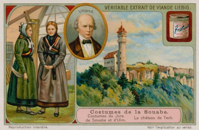 De kleding van Jura en Ulm, Ludwig Uhland en Kasteel Teck door European School