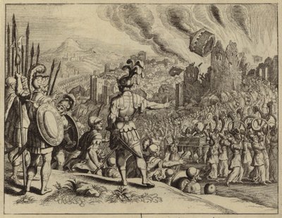 De trompetten van Jozua brengen de muren van Jericho neer door European School