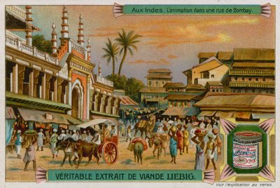 Straatbeeld in Bombay door European School