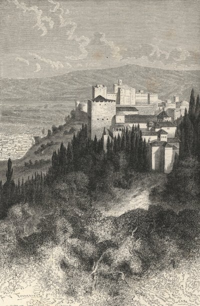 Buitenzicht van de Alhambra door European School