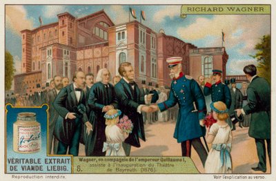 Wagner en Keizer Wilhelm I openen het Bayreuth Theater in 1876 door European School