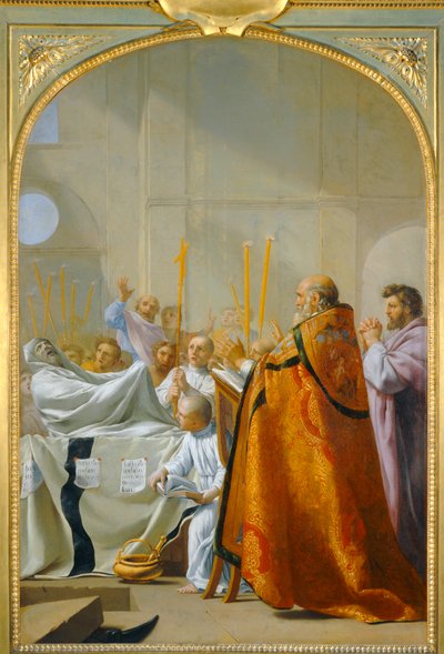 Raymond Diocrès antwoord na zijn dood - Raymond Diocrès antwoord na zijn dood ... door Eustache (studio of) Le Sueur