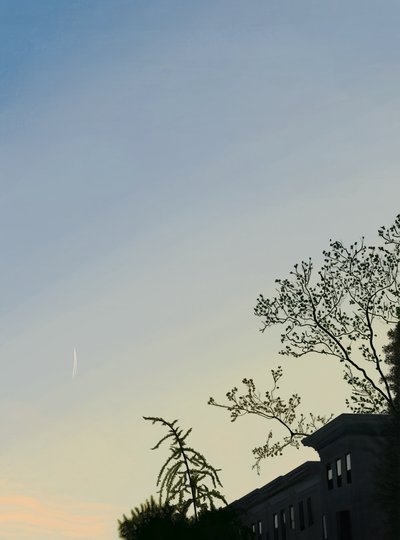 Kleine Contrail (digitale kunst) door Evan Sklar
