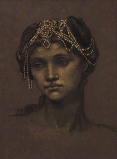 Studie voor Medea, c.1889 door Evelyn De Morgan