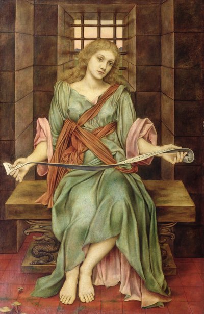 Het gevangenishuis van de ziel, 1888 door Evelyn De Morgan