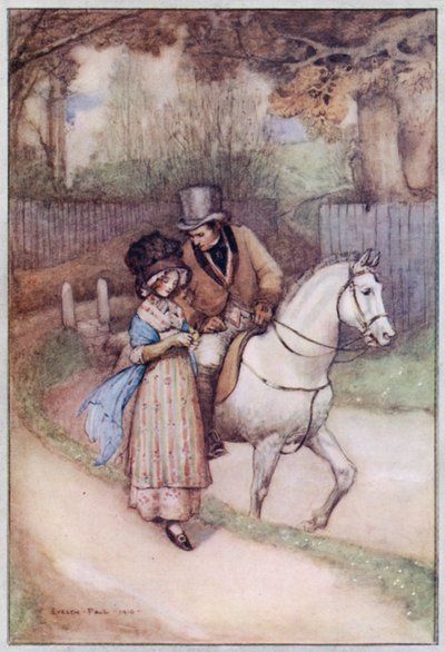 Illustratie voor Cranford door Mrs Gaskell door Evelyn Paul