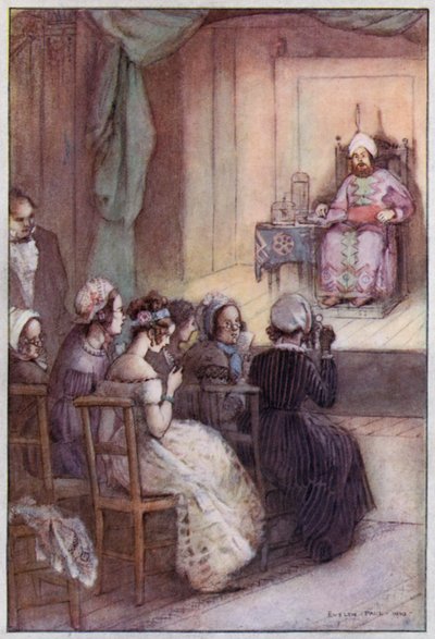 Illustratie voor Cranford door Mrs Gaskell door Evelyn Paul
