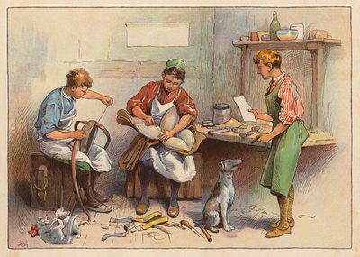 Kleine werkers: De zadelmaker en harnasmaker door Evelyn Stuart Hardy