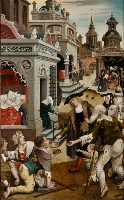 Scène uit het leven van Sint Rochus, 1517 door Everaert Orley